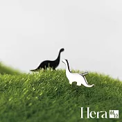 【Hera 赫拉】小清新恐龍精鍍銀耳針 H111122006 銀色