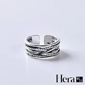 【Hera 赫拉】精鍍銀纏繞多層戒指 H112020707 銀色