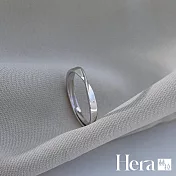 【Hera 赫拉】精鍍銀莫比鎢絲開口戒指 H112090507 銀色