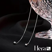 【Hera 赫拉】精鍍銀圓珠耳線耳環 H112101805 銀色