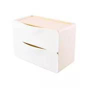 【O-Life】 組合式抽屜收納盒- 2抽屜/置物盒/收納箱/整理箱 米色