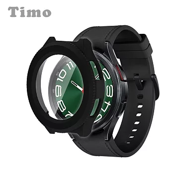 【Timo】三星SAMSUNG Galaxy Watch6 47mm專用 一體全包式手錶保護殼 黑色