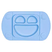 英國 EasyMat 笑臉矽膠餐盤/攜帶板- 藍
