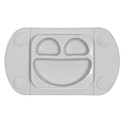 英國 EasyMat 笑臉矽膠餐盤/攜帶板- 灰