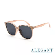 【ALEGANT】時尚設計TR90寶麗來偏光墨鏡/UV400貓眼太陽眼鏡 那堤棕