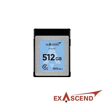 Exascend VIGOR CFexpress Type B 高速低功耗記憶卡 512GB 公司貨