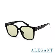 【ALEGANT】品味時尚TR90寶麗來方框偏光墨鏡/UV400太陽眼鏡 米厥綠