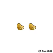 JoveGold漾金飾 愛的執著黃金耳環