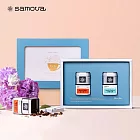 【 samova 】花漾時光系列 午茶盛宴 歐風禮盒 | 散茶馬口鐵20gx2｜茶葉禮盒 附禮袋