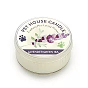 美國 PET HOUSE 室內除臭寵物香氛蠟燭 45g  花香-薰衣草綠茶