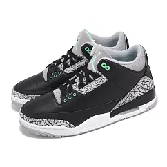 Nike Air Jordan 3 Retro Green Glow 男鞋 3代 黑 綠 爆裂紋 休閒鞋 CT8532─031