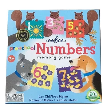 eeBoo 學齡前記憶遊戲 - Pre-School Numbers Memory Game (數字款)
