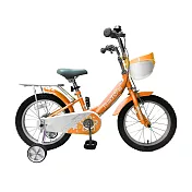 【KJB APACHE】16吋兒童男女輔助輪腳踏車(輔助輪單車 學習車 童車 全配 輕量 潮流 高品質保證/U305) 橘色