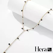 【Hera赫拉】韓款925銀韓劇她的私生活雙層黑晶項鍊