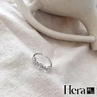 【Hera赫拉】水鑽太陽花開口戒指-2色 銀色