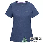 【ATUNAS 歐都納】女款排汗透氣短袖T恤A8TS2420W/吸濕排汗/透氣/防曬* XL 麻花藍