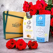 【PALIER】母親節禮盒|食茶喫組檸檬酥餅+玫瑰蜜思嘉綠茶
