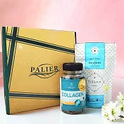 【PALIER】母親節禮盒|美妍茶韻組膠原蛋白1罐+袋裝玫瑰蜜斯嘉綠茶1袋