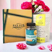 【PALIER】母親節禮盒|美妍茶韻組膠原蛋白1罐+袋裝檸檬薑茶1袋