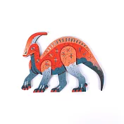 白堊紀恐龍-副櫛龍木質拼圖