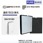 適用TECO東元NN4101BD高效負離子空氣清淨機替換用高效HEPA+活性碳濾網濾芯組