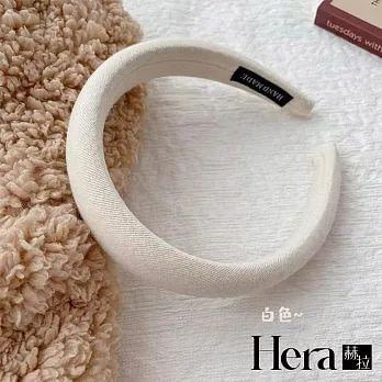 【Hera 赫拉】奶茶色系海綿高顱頂髮箍 H112103103 白色