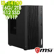 MSI PRO DP180 14-277TW (i3-14100/16G/2TB+512G SSD/W11P)