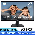 MSI微星 PRO MP275 27吋 IPS FHD護眼商務螢幕