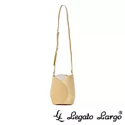 Legato Largo 小法式鬱金香斜背包-  拼色黃