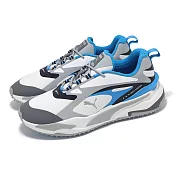 Puma 高爾夫球鞋 GS-Fast 男鞋 灰 藍 防水 無鞋釘 止滑 休閒鞋 37635701