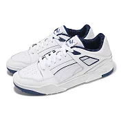 Puma 高爾夫球鞋 Slipstream G 男鞋 白 藍 防水鞋面 皮革 復古 無鞋釘 運動鞋 37934401