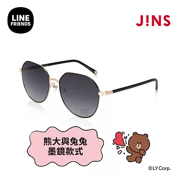 JINS｜LINE FRIENDS系列墨鏡-熊大與兔兔款式(LMF-24S-041) 黑色