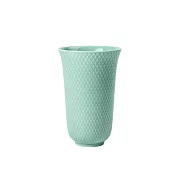 Lyngby Porcelæn Rhombe 菱紋 手工瓷花瓶 （H15cm、碧綠）