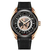BEXEI 貝克斯 9185 世界時系列 全自動機械錶 手錶 腕錶 黑金