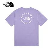 The North Face M ELBIO GRAPHIC SS TEE - AP 男短袖上衣-紫-NF0A88GCPJO L 紫色