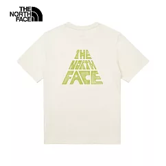 The North Face M CLIMB MOUNTAIN SS TEE ─ AP 男短袖上衣─米白─NF0A88GUQLI 3XL 白色