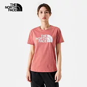 The North Face W FOUNDATION LOGO S/S TEE - AP 女短袖上衣-粉紅-NF0A89QUNXQ 2XL 粉紅色