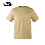 The North Face M FOUNDATION SS TEE - AP 男短袖上衣-卡其-NF0A89QVLK5 L 卡其