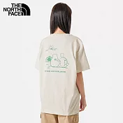 The North Face U MFO CAMPING GRAPHIC S/S TEE - AP 男女短袖上衣-米白-NF0A8AUVQLI L 白色