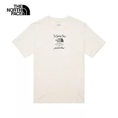 The North Face U MFO TYPESETTING LOGO S/S TEE ─ AP 男女短袖上衣─米白─NF0A8AUWQLI 3XL 白色