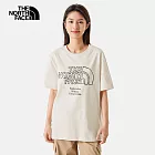 The North Face U MFO S/S ECO BRAND TEE - AP 男女短袖上衣-米白-NF0A8AUXQLI 3XL 白色