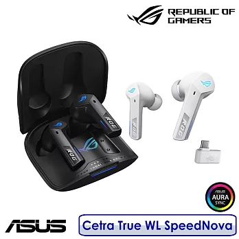 ASUS 華碩 ROG Cetra True Wireless SpeedNova 真無線藍牙耳機 白色
