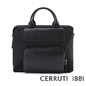 【Cerruti 1881】限量2折 義大利頂級公事包/斜背包 全新專櫃展示品(黑色 CECA06277N)
