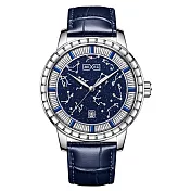 BEXEI 貝克斯 9192 星象系列 星空錶 自動機械錶 日期顯示 手錶 腕錶 9192 藍色
