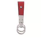 MONT BLANC Sartorial 匠心系列防刮牛皮圓環鑰匙扣 (紅色)