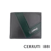 【Cerruti 1881】限量2折 義大利頂級小牛皮8卡短夾 全新專櫃展示品(灰色 CEPU05095M)