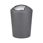 《KELA》Marta搖擺蓋垃圾桶(墨灰1.7L) | 回收桶 廚餘桶