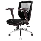GXG 短背全網 電腦椅 (鋁腳/2D滑面金屬扶手) TW-81X6 LU6