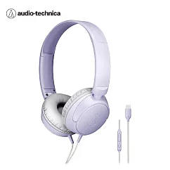 鐵三角 ATH─S120C USB Type─C™ 用耳罩式耳機 紫色
