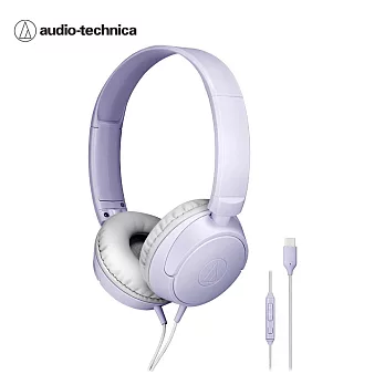鐵三角 ATH-S120C USB Type-C™ 用耳罩式耳機  紫色